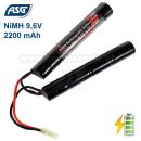 Airsoft Batéria ASG NiMH 9,6V 2200mAh konektor malý Nunchuck