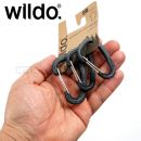 WILDO® Karabínky 3x set čierne Carabiner Accessory