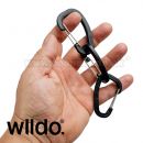 WILDO® Karabínky 3x set čierne Carabiner Accessory