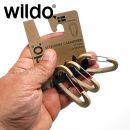 WILDO® Karabínky 3x set coyote Carabiner Accessory