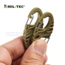 S-HOOK Tactical S karabínky súprava 10x coyote Miltec®