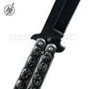 Martinez Motýlik Skull Stone Balisong zatvárací nôž 02184