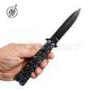 Martinez Motýlik Skull Stone Balisong zatvárací nôž 02184