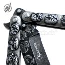 Martinez Motýlik Skull Stone Balisong zatvárací nôž 02184