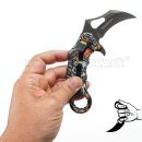 Obrázok 5. Karambit Skull Fighter X73 zatvárací nôž s clipom