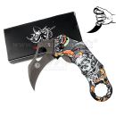 Obrázok 10. Karambit Skull Fighter X73 zatvárací nôž s clipom