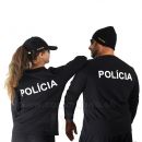Polícia Tričko s dlhým rukávom + znak Policia