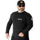 Polícia Tričko s dlhým rukávom + znak Policia