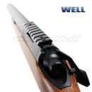 Airsoft Sniper Well MB02H WOOD Set ASG 6mm