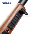 Airsoft Sniper Well MB02H WOOD Set ASG 6mm