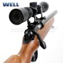 Airsoft Sniper Well MB02H WOOD Set ASG 6mm