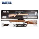 Airsoft Sniper Well MB02H WOOD Set ASG 6mm