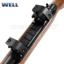 Airsoft Sniper Well MB02H WOOD Set ASG 6mm