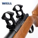 Airsoft Sniper Well MB02H WOOD Set ASG 6mm