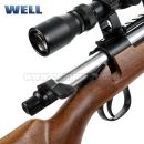 Airsoft Sniper Well MB02H WOOD Set ASG 6mm