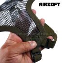 Obrázok 6. Maska Ventus V2 Skull Olive s kovovou mriežkou Ultimate Tactical