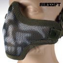Obrázok 2. Maska Ventus V2 Skull Olive s kovovou mriežkou Ultimate Tactical