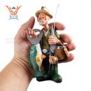 Figúrka Rybár s úlovkom "otvárač na fľaše" 815-9581