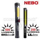 NEBO sada LIL Larry a BIG Larry 250 a 500 lumen