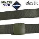 Opasok YKK® Schnalle Elastic Quick Rlease zelený 130cm