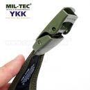 Opasok YKK® Schnalle Laser Cut Quick Rlease zelený 130cm