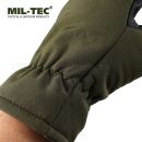 Zateplené rukavice 3M Softshell Thinsulate™ s flisovou podšívkou zelené MilTec®