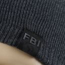 Obrázok 1. Čiapka FBI sivá zimná pletená s flisovou podšívkou