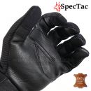 SpecTac SICUREZZA Black taktické rukavice s pravou kožou