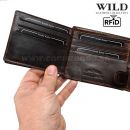 Peňaženka kožená WILD Things Only 5503 RFiD dark brown