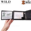 Peňaženka kožená WILD Things Only 5503S Black