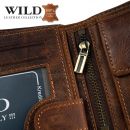 Peňaženka kožená WILD Things Only 5501 hnedá RFiD