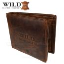 Peňaženka kožená WILD Things Only 5501 hnedá RFiD