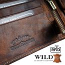 Peňaženka kožená WILD Things Only 5501 hnedá RFiD