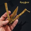 Rain Gold motýlik 02150 Balisong v zlatom