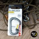 Karabínka SlideLock® 11kg #3 Aluminum Nite Ize® Carabiner Charcoal