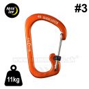 Karabínka SlideLock® 11kg #3 Aluminum Nite Ize® Carabiner Orange