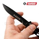 Motýlik Balisong N133 čierny zatvárací nôž Kandar®