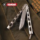Motýlik Balisong N130 XL Silver Ghost zatvárací nôž Kandar®