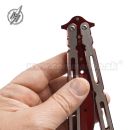 Martinez Motýlik Big Red Problem Balisong zatvárací nôž 02161