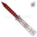 Martinez Motýlik Big Red Problem Balisong zatvárací nôž 02161