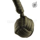 Monkeys Fist Paracord zelený prívesok s karabinkou Barbaric®