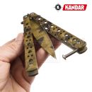 Motýlik Balisong N57 ML maskáčový zatvárací nôž Kandar®