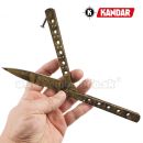 Motýlik Balisong N57 ML maskáčový zatvárací nôž Kandar®