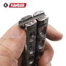 Motýlik Balisong N291 XL Skull Diver zatvárací nôž Kandar®