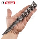 Motýlik Balisong N291 XL Skull Diver zatvárací nôž Kandar®