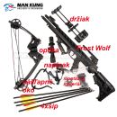 Kuša kladková Man Kung MK-XB56 FROST WOLF 175Lbs KIT optika 4x32