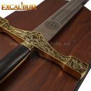 EXCALIBUR King Arthur zlatý ozdobný meč 115cm Kráľa Artuša