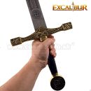 EXCALIBUR King Arthur zlatý ozdobný meč 115cm Kráľa Artuša