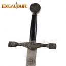 EXCALIBUR King Arthur strieborný ozdobný meč 115cm Kráľa Artuša