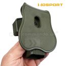 Glock Padlo ľavá strana puzdro zelené Wosport Holster